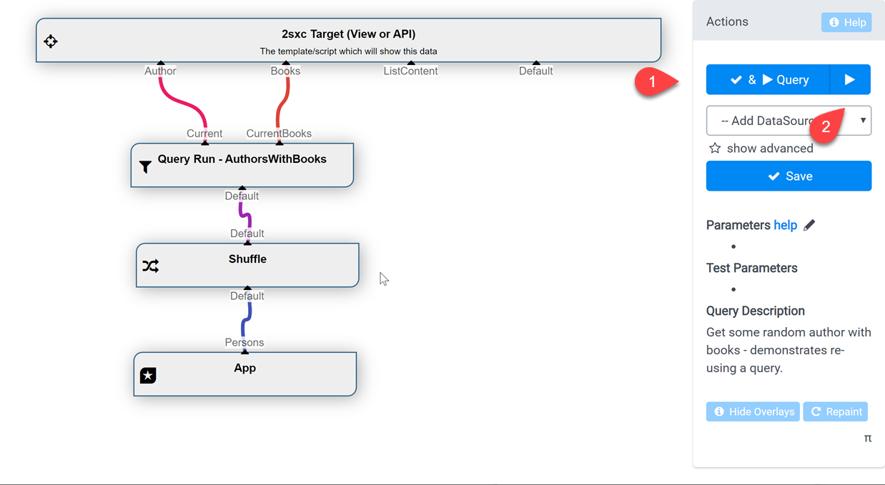 Visual Query - Difference between Run and Save/Run | 2sxc - Content ...